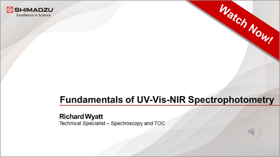 Spectro Webinar UV-Vis 1